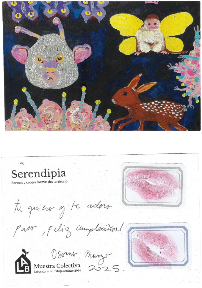 Tarjeta y besos