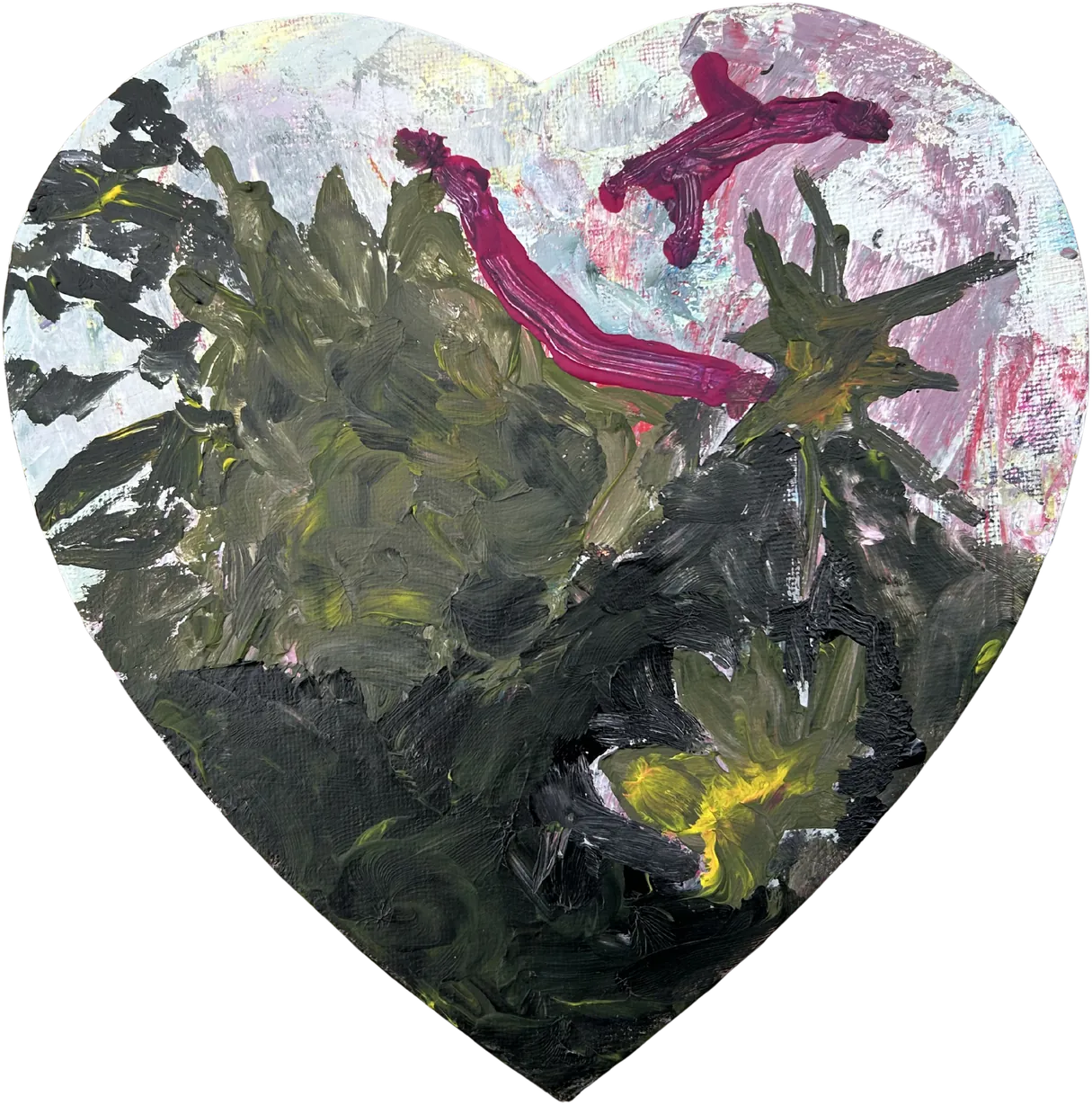 <b>Lluvia</b> Acrílico sobre tela · 20 x 20 cm · 2026